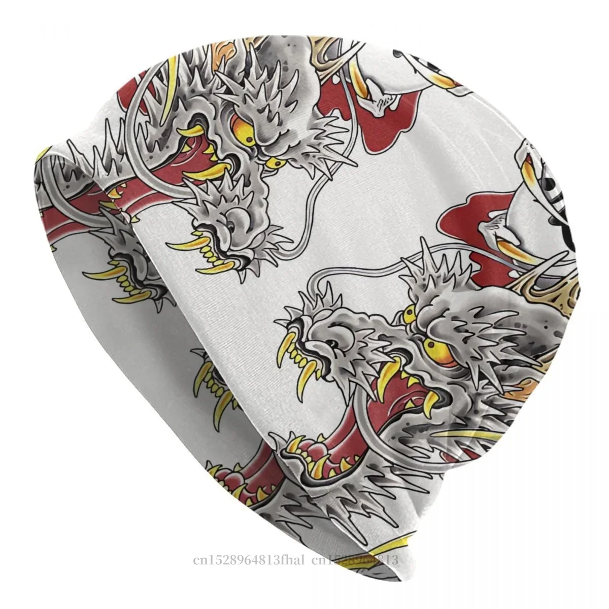 Kiryu Kazuma Dragon Tattoo Bonnet Homme Outdoor Thin Hat Japanese Art Tattoo Skullies Beanies Caps Creative Fabric Hats