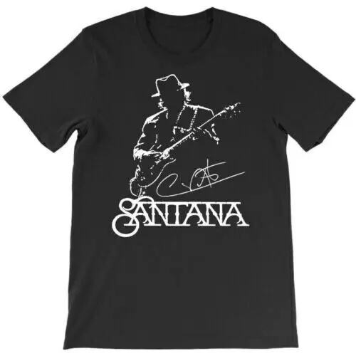 Carlos Santana Men T-shirt Black Cotton Unisex Size S-3XL