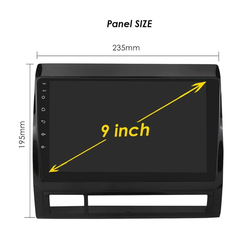 Автомобильное радио 4 + 64 2 din Android, для Toyota Tacoma 2 HILUX, 2005-2013, мультимедиа, видео, стерео, автомобильное радио, bluetooth