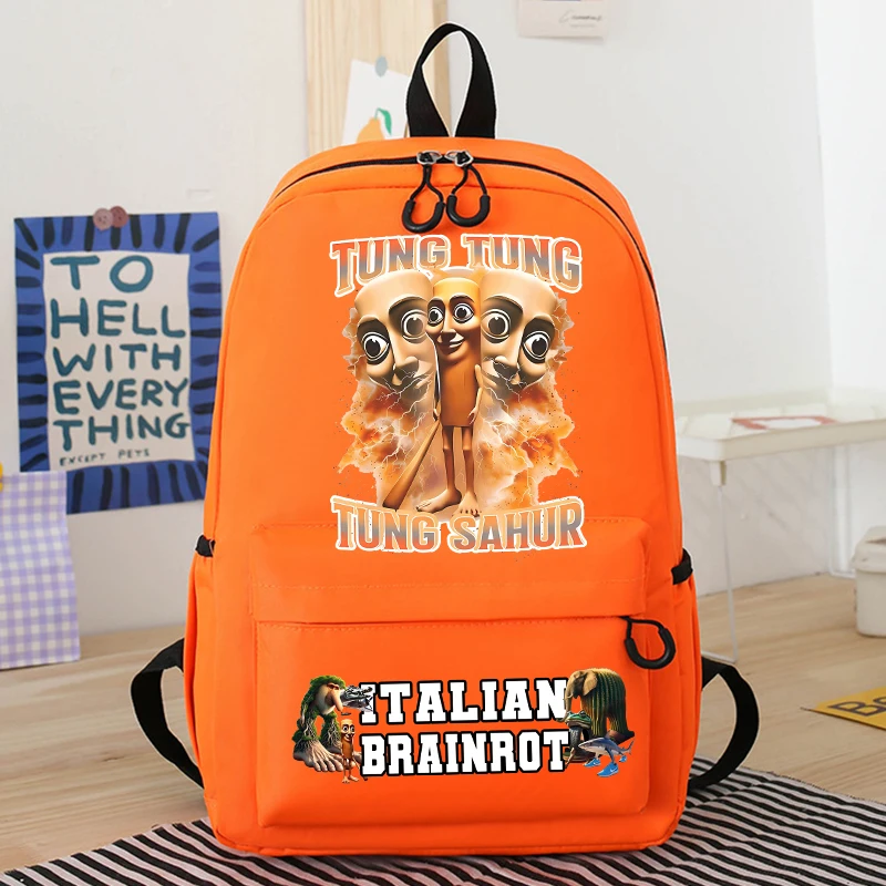 

Italian Brainrot Animals Child Backpack Cartoon Printed School Bag Large Capacity Kids School Backpack Children Birthday Gifts
