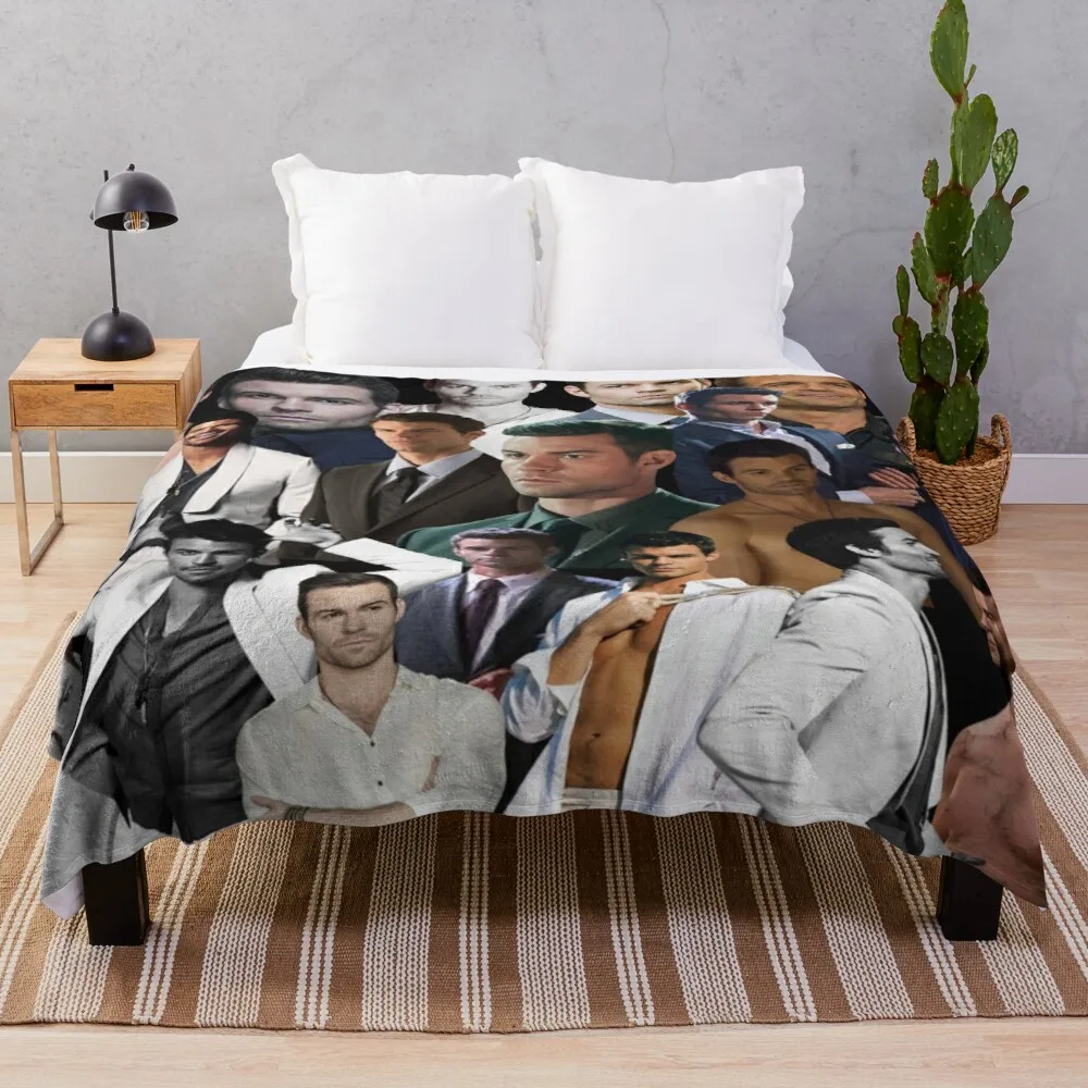 

Daniel Gillies - Elijah Mikaelson photo collage Throw Blanket Fashion Sofa Blankets