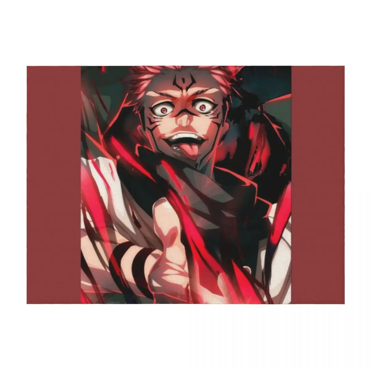 

sukuna Throw Blanket Retros Flannel Beautifuls Plaid on the sofa Blankets