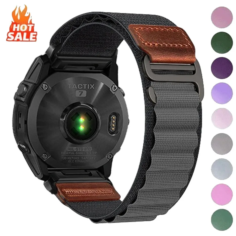 20mm 22mm 26mm Nylon Strap Watch Band Wristband For Garmin Fenix 8 7 7Pro 6Pro Enduro TACTIX Forerunner 965 955 255 265
