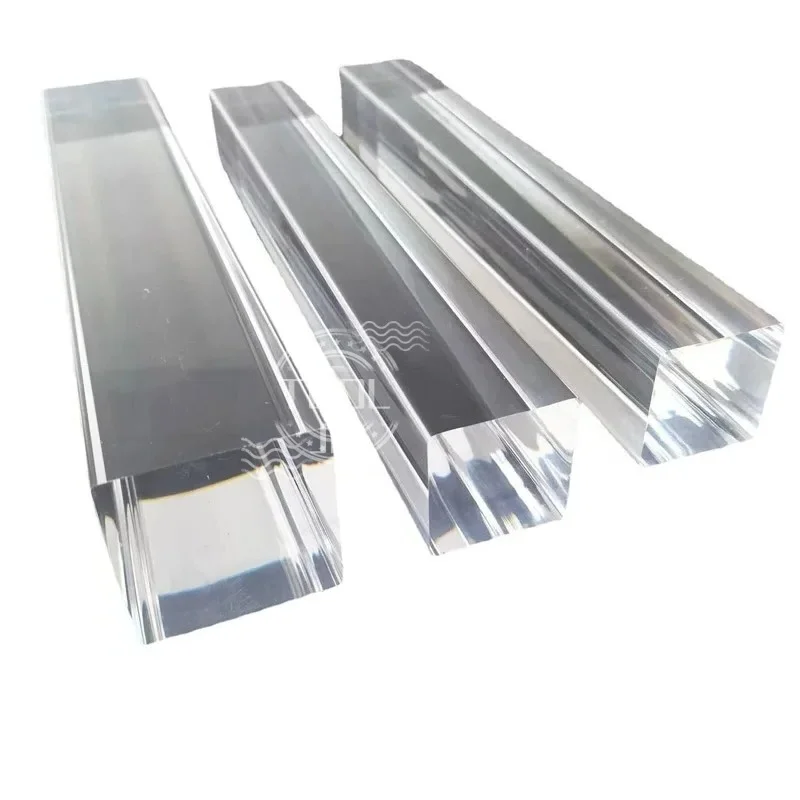 High-Transparent Acrylic Square Rod PMMA Plexiglass Plastic Bar - Square Stick Sizes 2x2mm 3x3mm 4x4mm 5x5mm 6x6mm 8x8mm 10x10mm