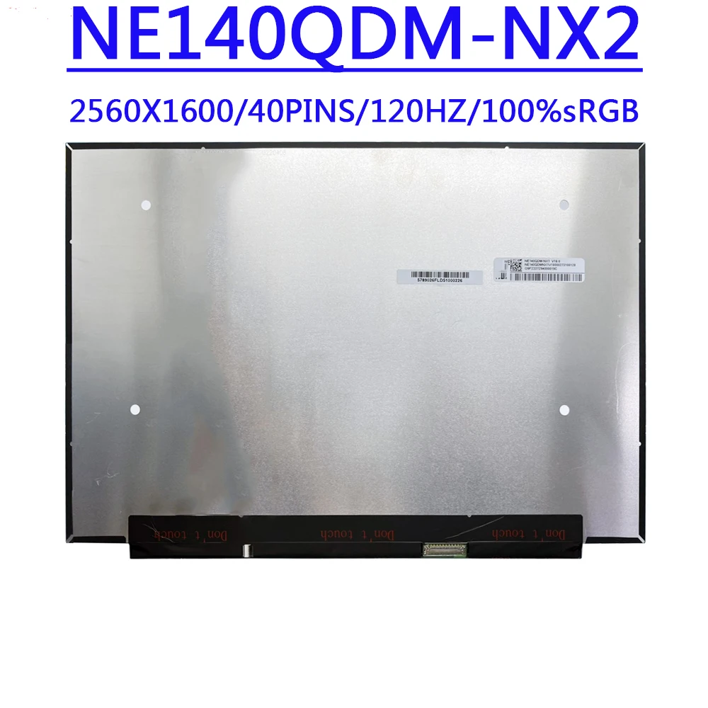 NE140QDM-NX1 V18.0 14,0 дюймов 120 Гц 2560X1600 IPS QHD EDP 40 контактов 100% DCI-P3 ЖК-экран для ноутбука матовый