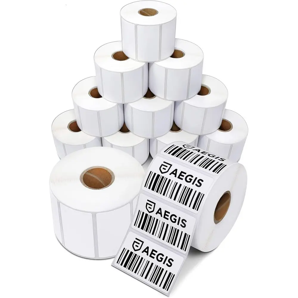 

- 2 ¼” X 1 ¼” Direct Thermal Labels or Barcodes, Addr, Perorated & Compatible with Rollo, Zebra, & Other Desktop Label Printers