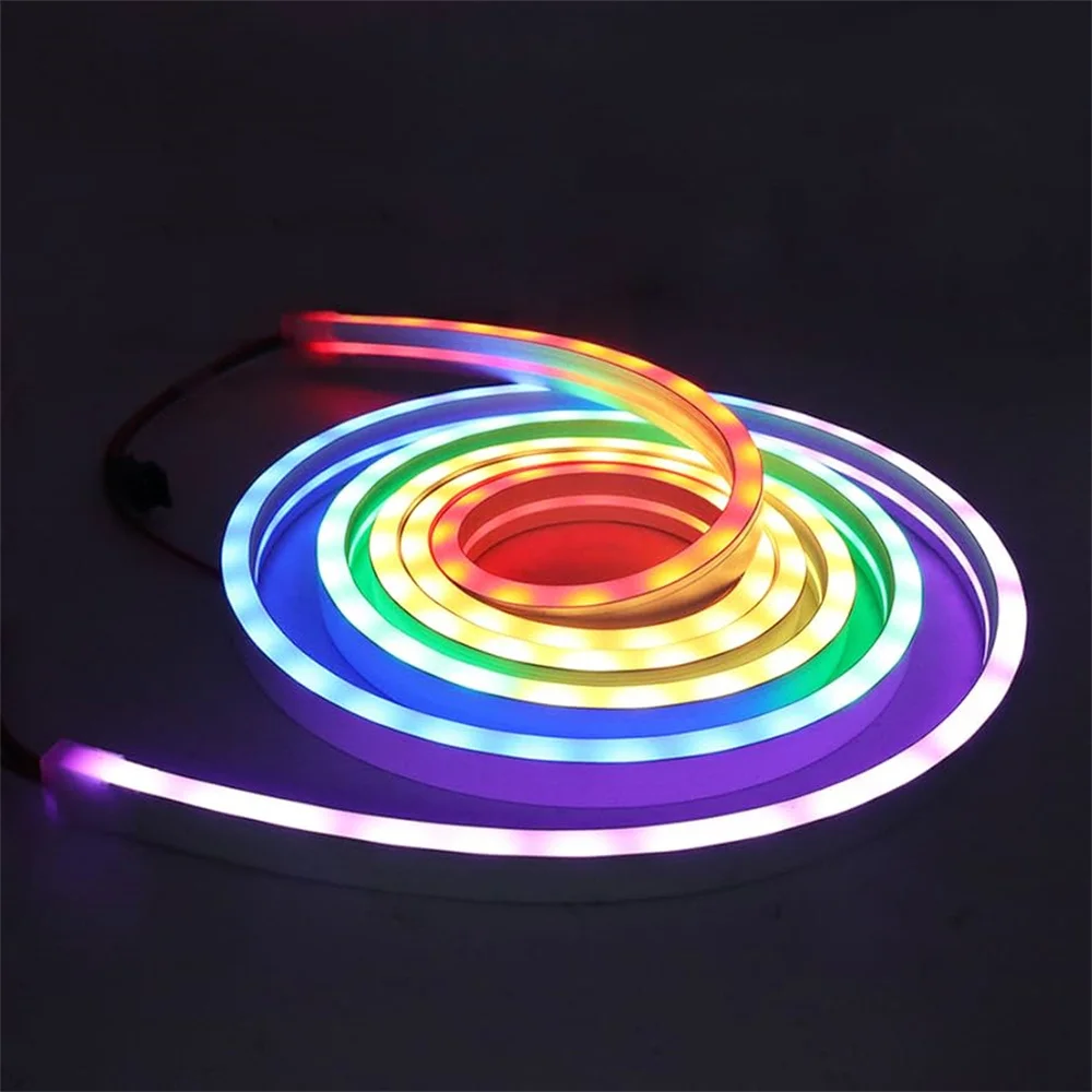 Smart RGBIC Flexible Neon LED Rope Lights Dreamcolor Gaming Lights for Bedroom Ambience Decor