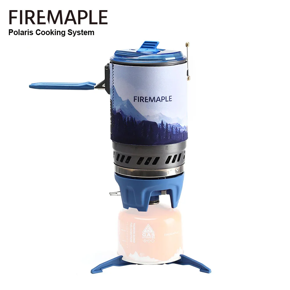 Ogień Maple Polaris X5 System gotowania przenośny piecyk mikro zawór regulacyjny elektryczny palnik Jet Pot plecak kempingowy bojler na wodę
