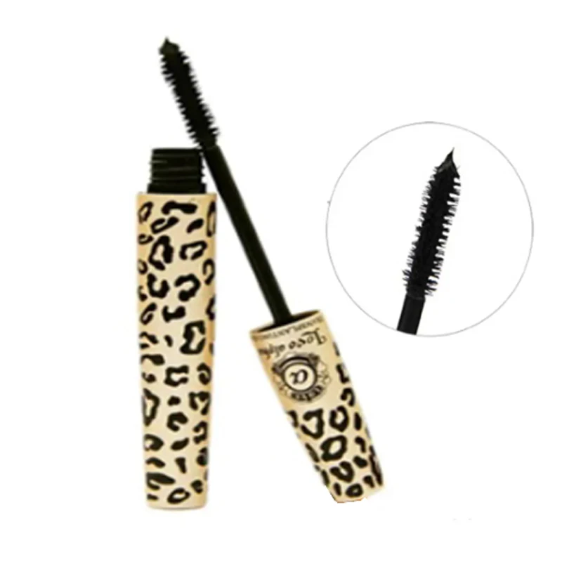 2Pcs/Set Wild Leopard 3D Mascara Rimel Fiber Lashes Makeup Set for Eyelashes Love Alpha Waterproof Double Lash Mascara Make Up