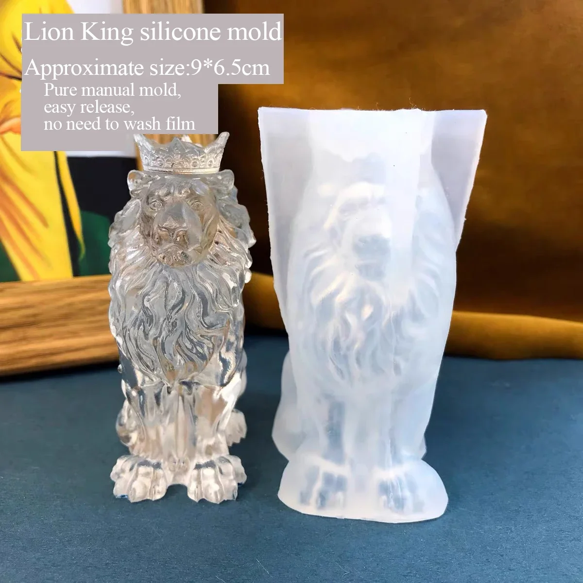 Lion King Silicone Mould, Drop Glue, Aromatherapy Plaster, Manual DIY, Exclusive, Three-Dimensional