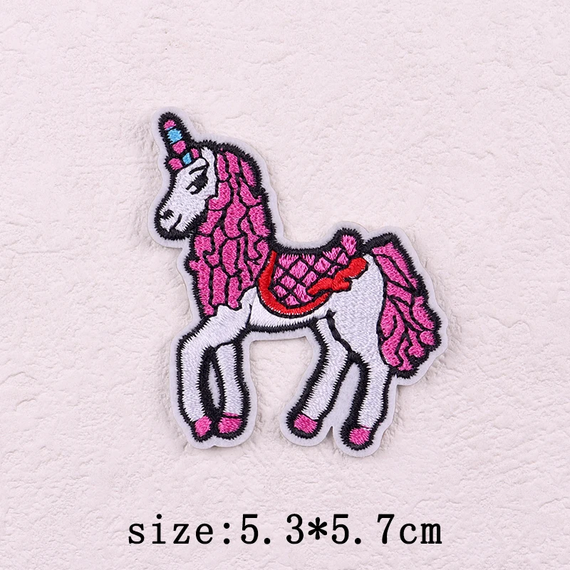 Fashion Cartoon Patch Iron On Embroidery Patches For Clothing Thermoadhesive Patches On Clothes Car Letters Pink Sewing Applique