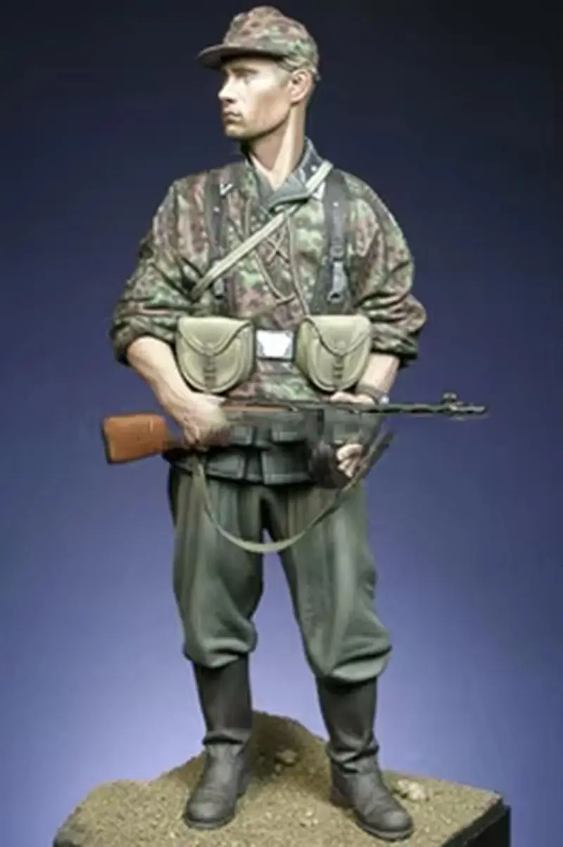 

1/16 Resin Character Soldier Model World War Ii Double Headed Skeleton Master Gk White Model Handmade Unassembled And Unpainted