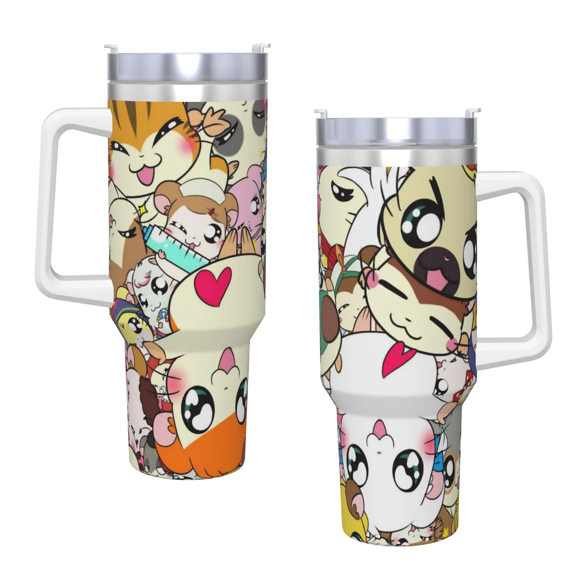Stainless Steel Tumbler Cute Hamtaro  Coffee Mug  Keep Heat Cold Drink Mugs Cup Travel Graphic Water Bottle