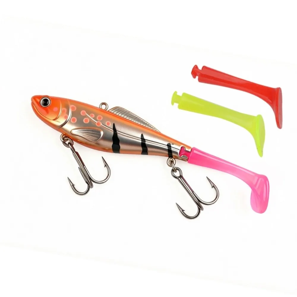 Vibration Sinking Vibration Fishing Lure 11cm/25g Artificial Hard Bait Soft Tail Winter Soft Tail Bait Winter Fishing
