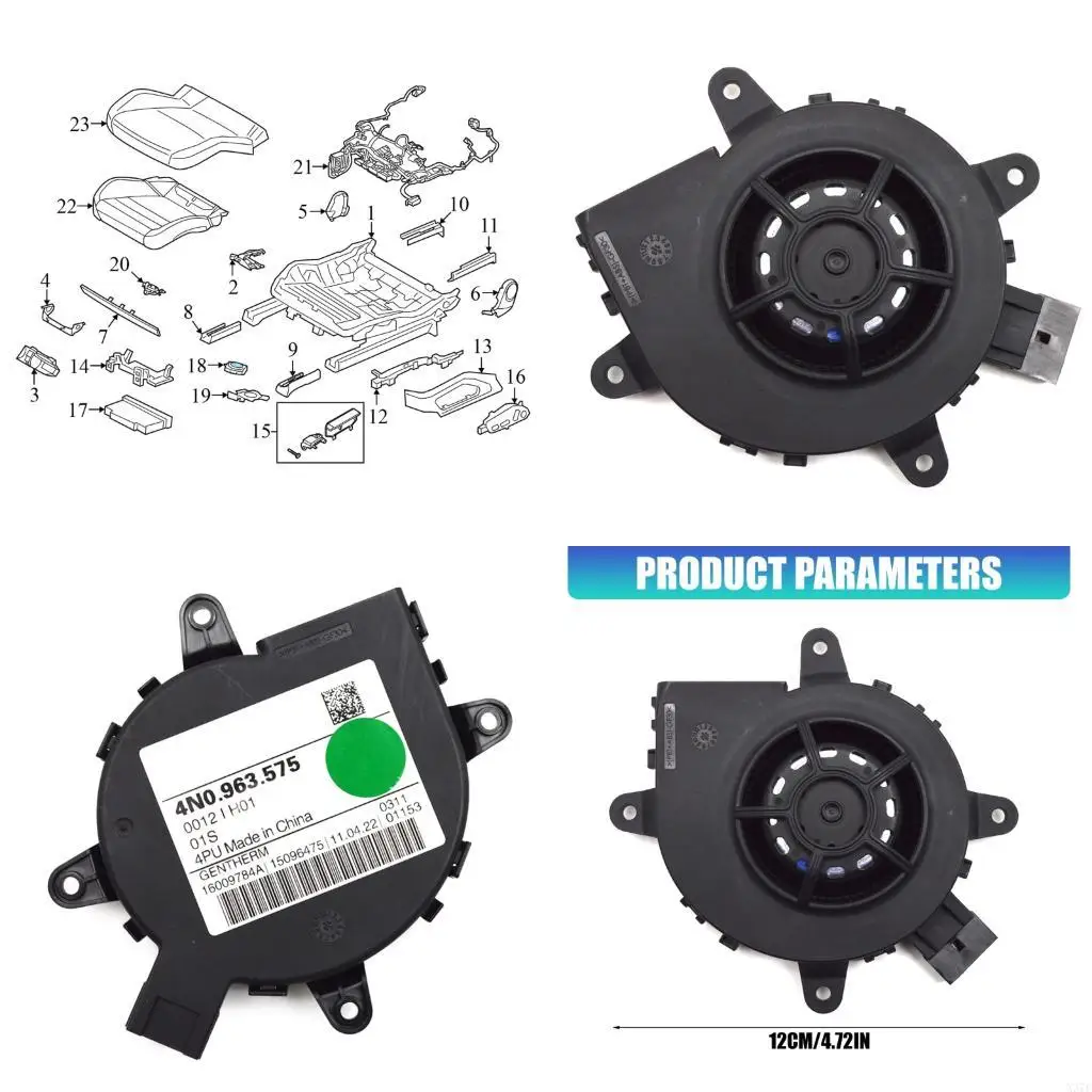 

Efficient Cooling Fan 4N0963575 For Car Providing Rapid Heat Dissipation And Smooth Quiet Operation X37F