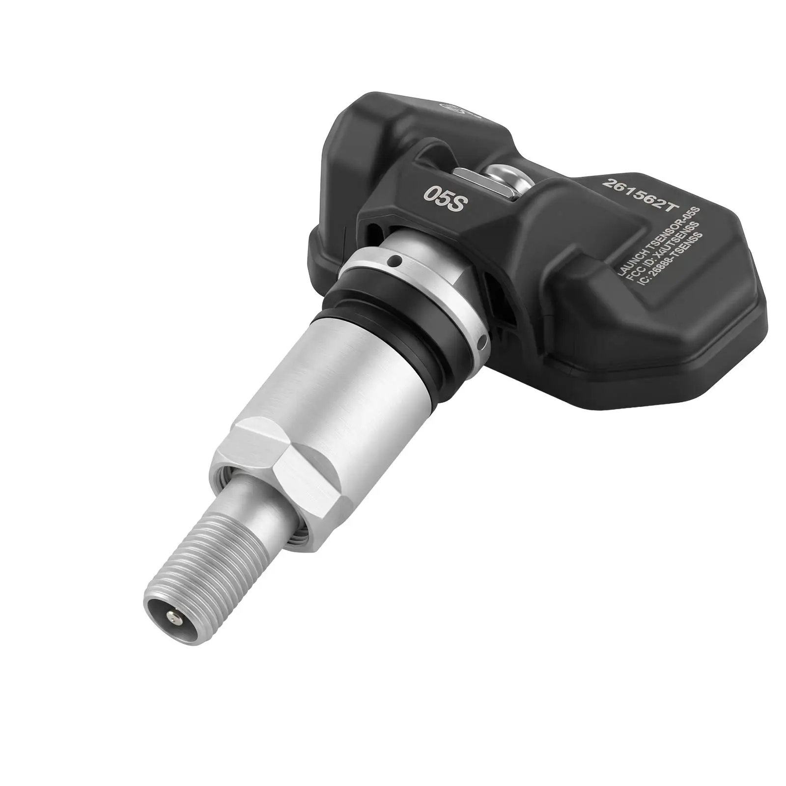 4 Stück/Set LAUNCH TSENSOR-05S RF TPMS Sensor (Übersee-Konfiguration mit Einstellbarem Winkel, Sandgestrahltes Silber-Aluminium) – Detail 5
