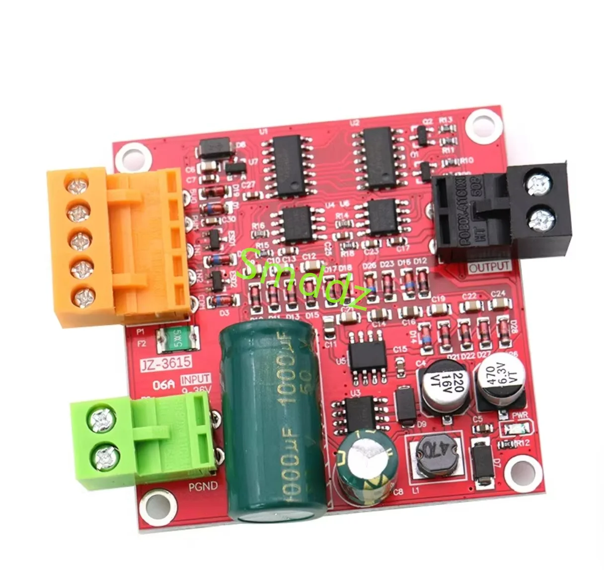 

1 шт., плата модуля привода двойного двигателя постоянного тока, высокая мощность L298N. 12В 24В 12А