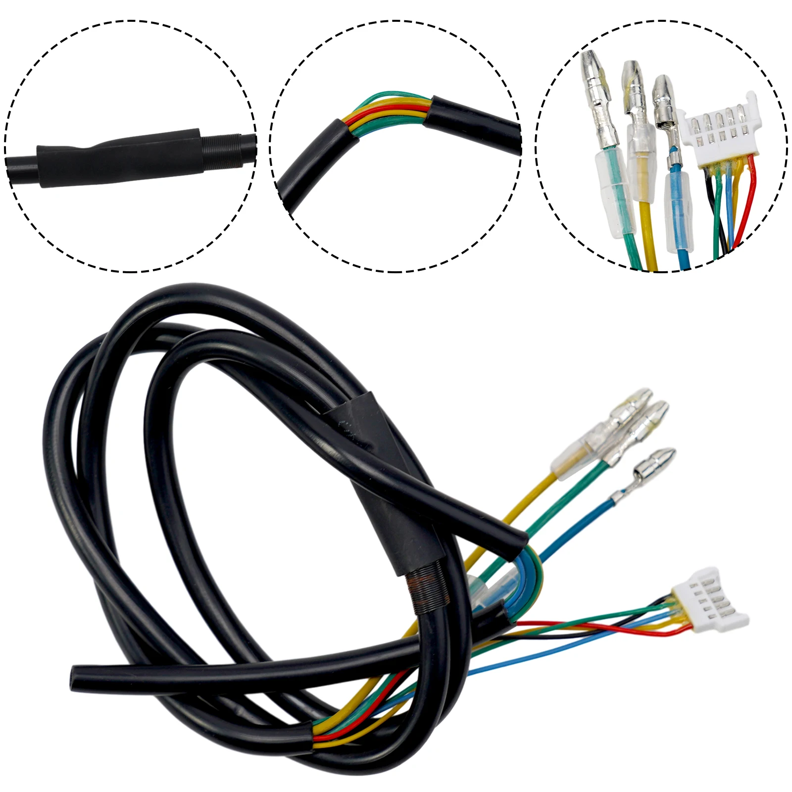 Electric Scooter Motor Wires 85cm Waterproof Motor Convert Extension Cable Controller Link Interface Repair Parts