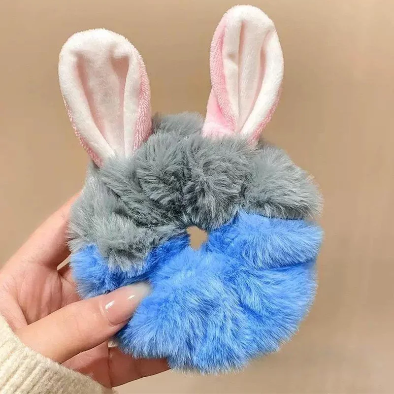 ที่คาดผมตุ๊กตาดิสนีย์ ซูโทเปีย 2 จูดี้และนิค น่ารัก สำหรับฤดูใบไม้ร่วงและฤดูหนาว ยางมัดผมแบบม้วน