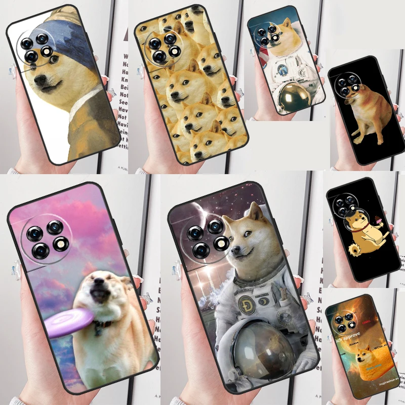 Doge Meme Kabosu Cover For OnePlus Nord CE 4 2 3 Lite N20 N30 9 10 Pro 8T 9RT 10T 10R 12R 13R 11 12 13 Case