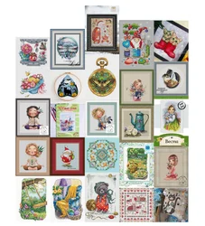 Laffy Lavender Series cross stitch kit Animal cotton thread  Love lock canvas stitching embroidery Swing in 8-RTO C345 Park