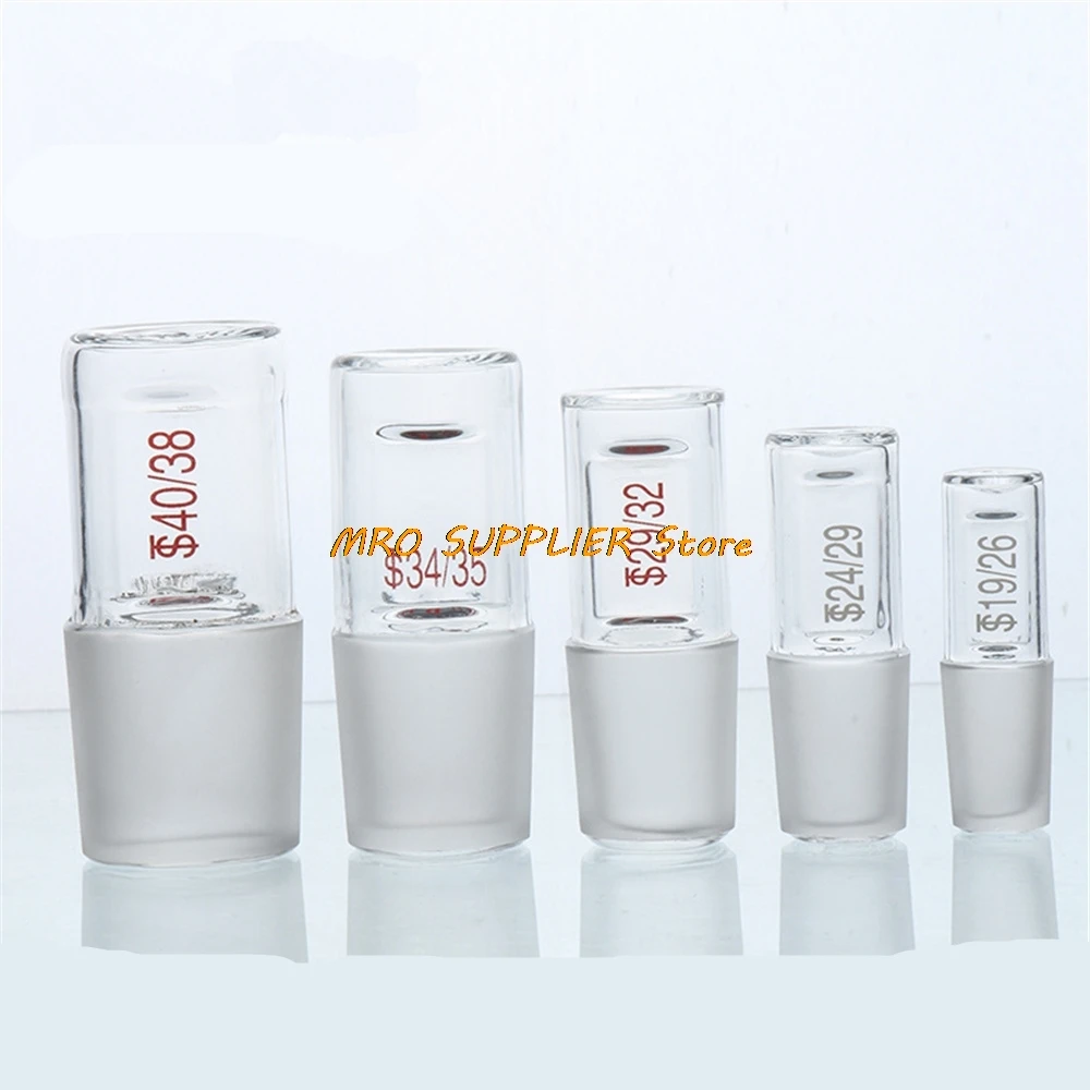 1Pc 14/23 19/26 24/29 29/32 34/35 40/38 50/42 24/40 Male Standard Hollow Ground Glass Stopper Joint Sealing AirPlug or Round 24#