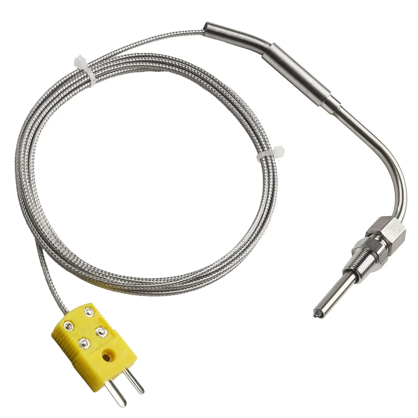 EGT K Type Thermocouple Exhaust Probe High Temperature Controllers Sensors 1/8inch NPT Threads Mini K Type Connector 2m Cable