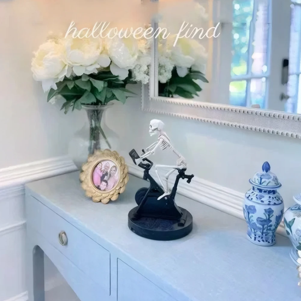 레진 할로윈 해골 장식 할로윈 해골 장식품 자전거를 타는 해골
