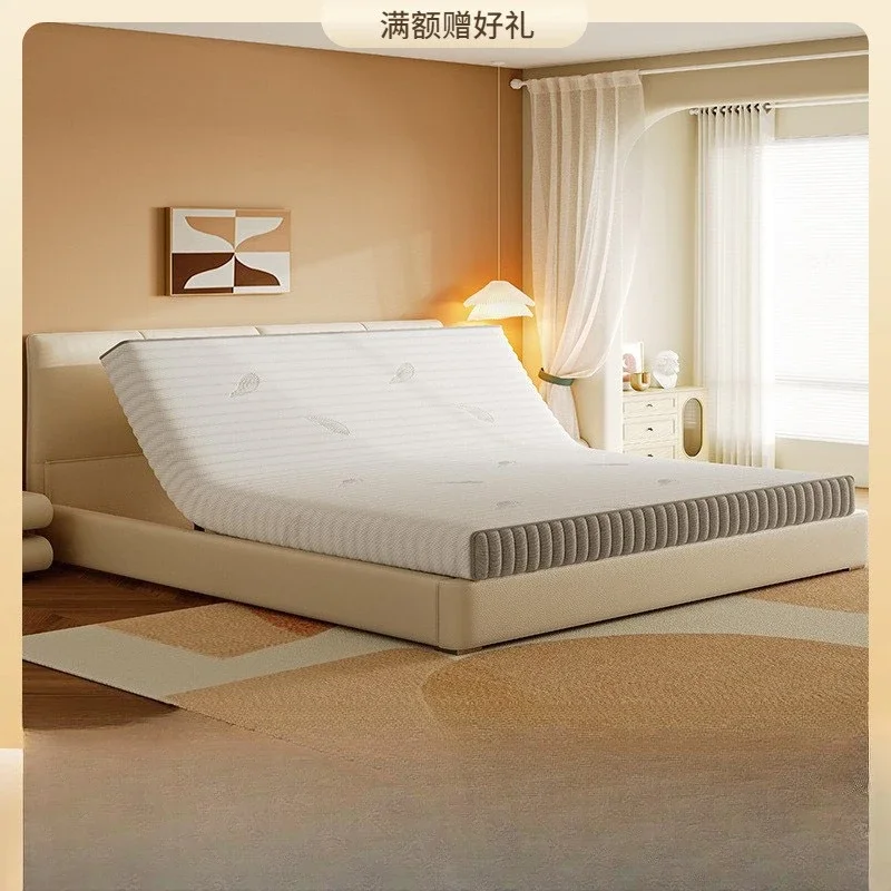 zero gravity anti-snoring modern simple master bedroom lifting multi-functional leather bed intelligent electric mattress