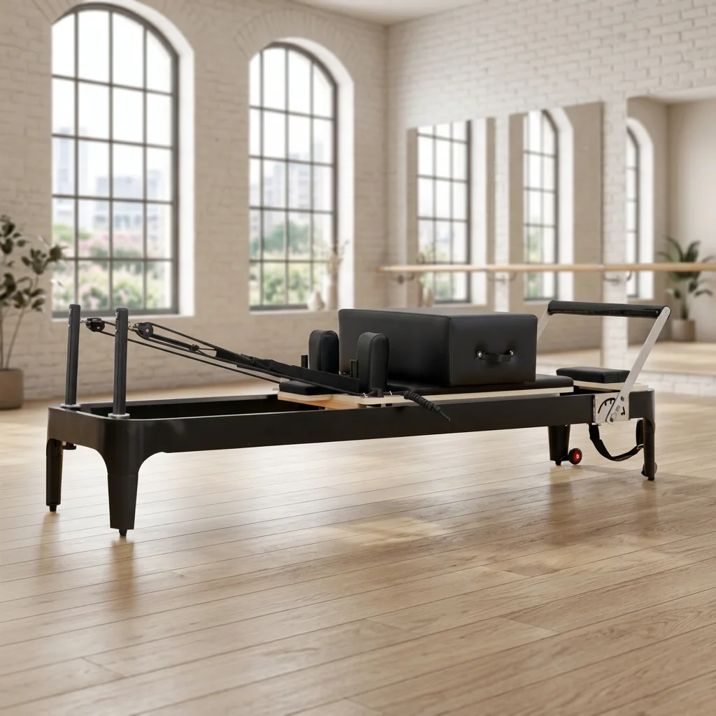 

Aluminum Pilates Reformer Equipment Portable Commercial Core Training Bed for Body Shaping and Gym/Studio Use