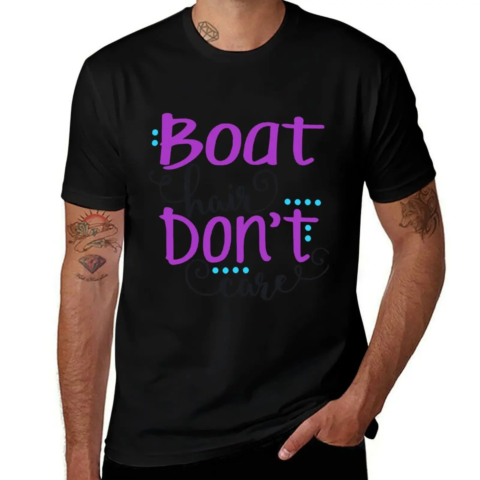 Boat Hair Don't Care T-Shirt rapper graphic tees blacks mens t shirt