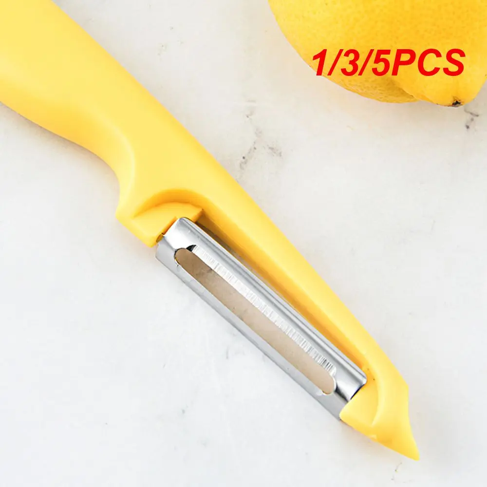 1/3/5PCS Melon Planer One-word Handheld Yellow Fruit Cutter Tool Fruit Peeler Health Multi-function Stainless Steel