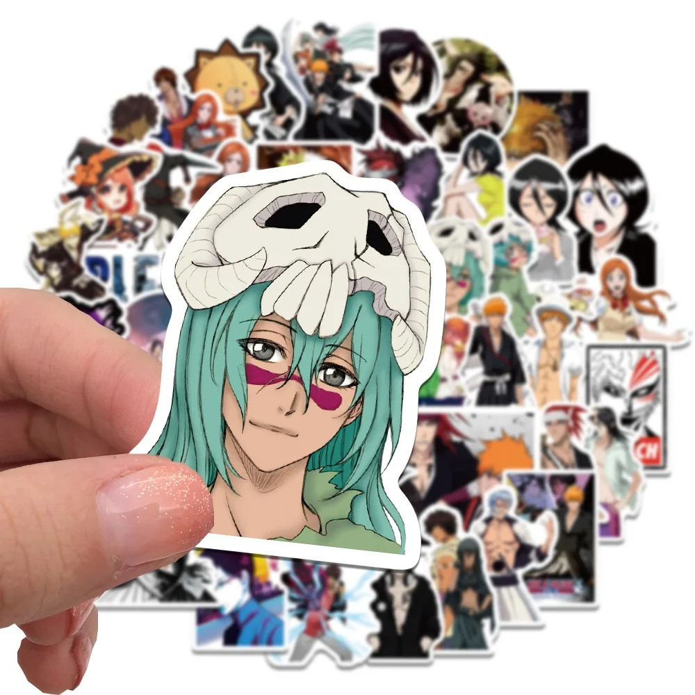 10/30/50pcs BLEACH Anime Stickers Cool Kurosaki Ichigo Cartoon Decals Skateboard Phone Case Laptop Waterproof Graffiti Sticker