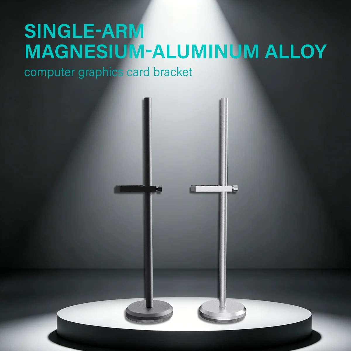 All-Aluminum Alloy GPU Support Stand Magnetic Base Easy Install Adjustable Height Graphics Card Brace Bracket Anti-Sagging