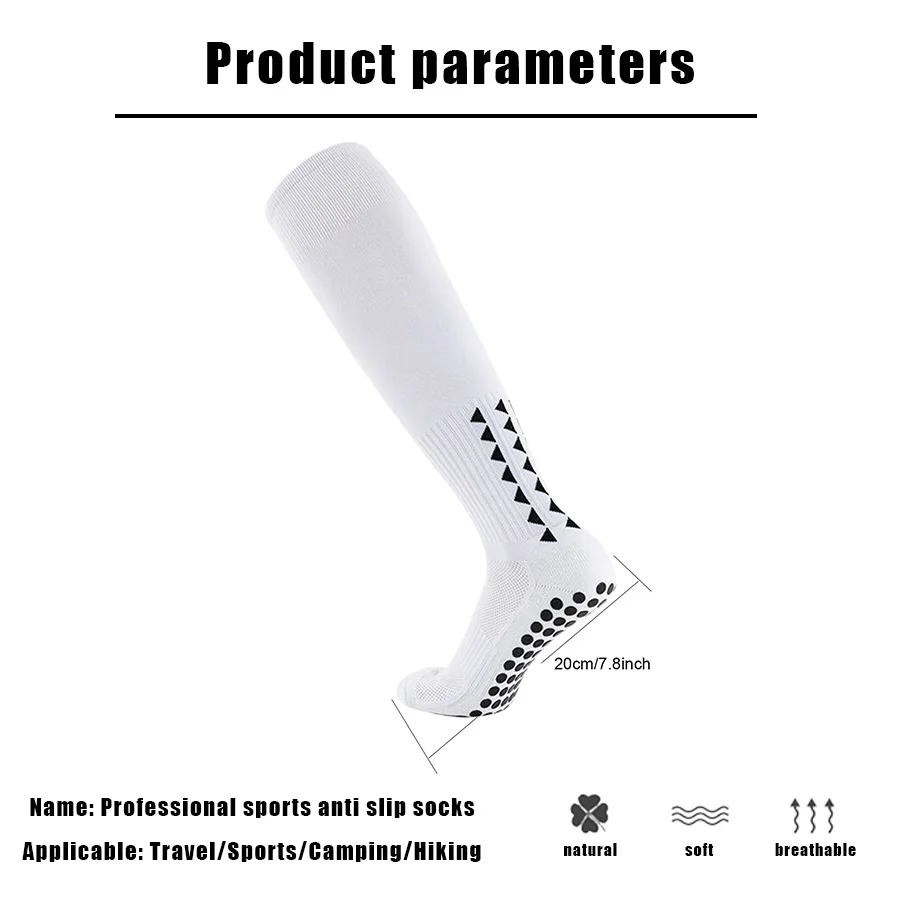 Unisex Non Slip Grip Exercise Socks Towel Bottom Breathable Shockproof Football Basketball Baseball Rugby Soccer  Running