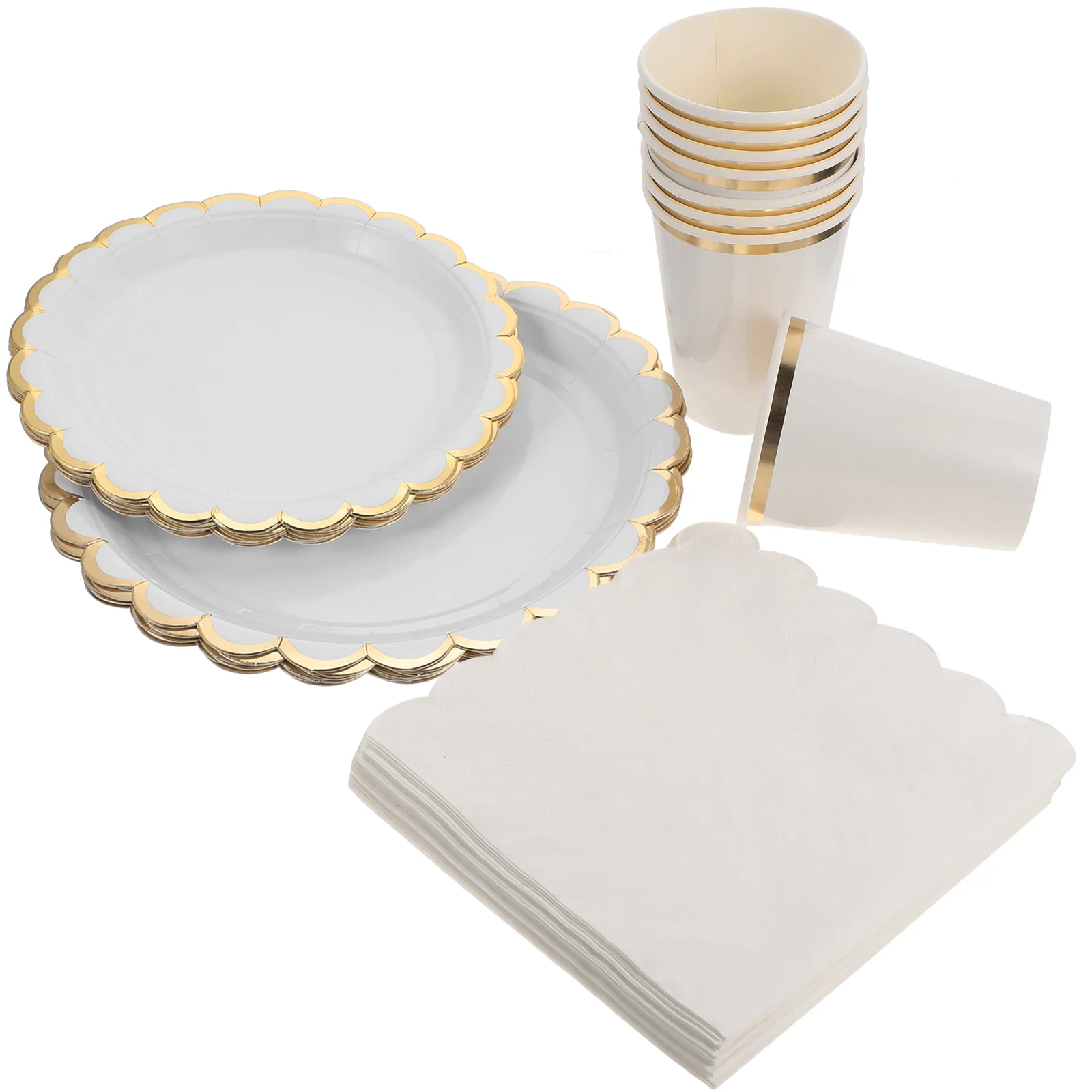 

Disposable Paper Set Plates Party Tableware Napkins Disposable Dinnerware Cute Birthday Dish Kit Party Supplies Eco Tableware