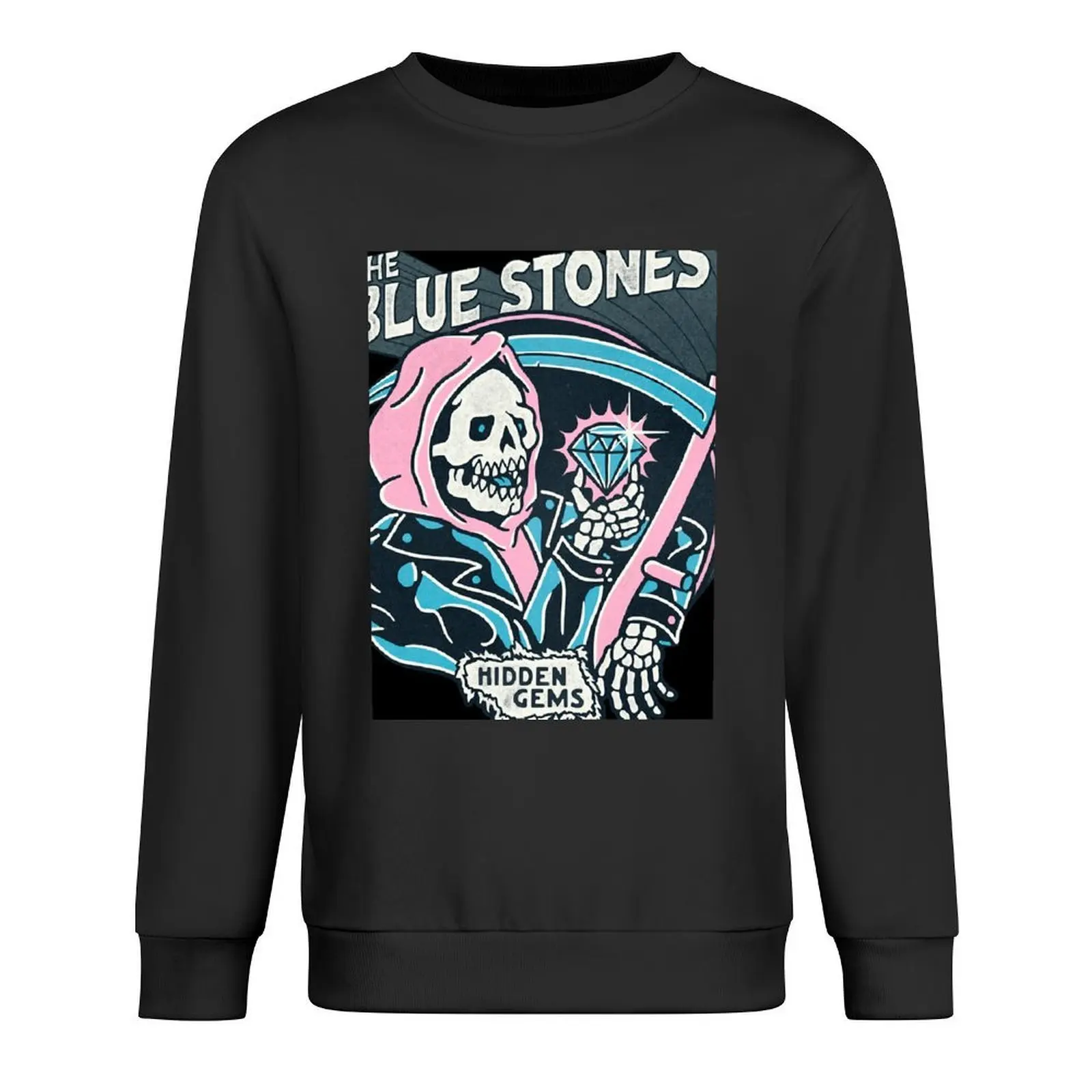 

The blue stones - Hidden Gems - logo Pullover men's coat men clothing korean clothes new sweatshirts