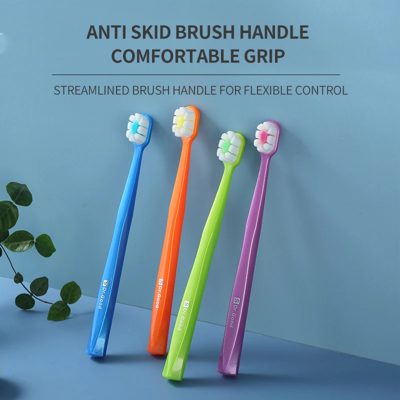 2/4 cepillos de dientes con 10000 cerdas, recomendados para mujeres y personas con encías sensibles durante el embarazo.