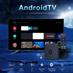 ATV Q1 H313 Quad Core Dual Wifi  AndroidTV 11 TV Box 8GB 16GB 2.4G / 5G BT5.2  Set Top Box Media Player