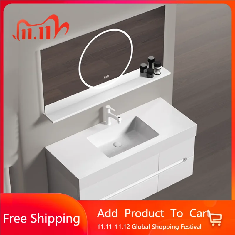 

Luxury Organizer Bathroom Cabinet Lighting Mirror Toilet Storage Bathroom Cabinet Home Modern Mobiletto Bagno Lounge Furniture