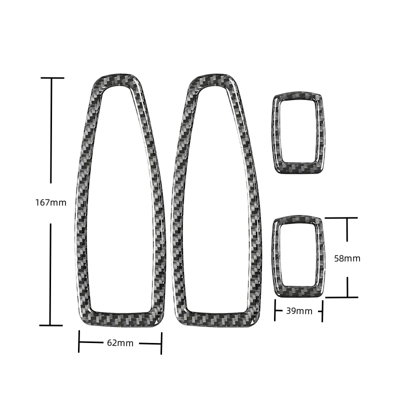 For BMW 3 Series GT F30 F34 2013-2018 Accessories Carbon Fiber Interior Car Windows Lifting Control Panel Trim Frame Stickers - Image 2