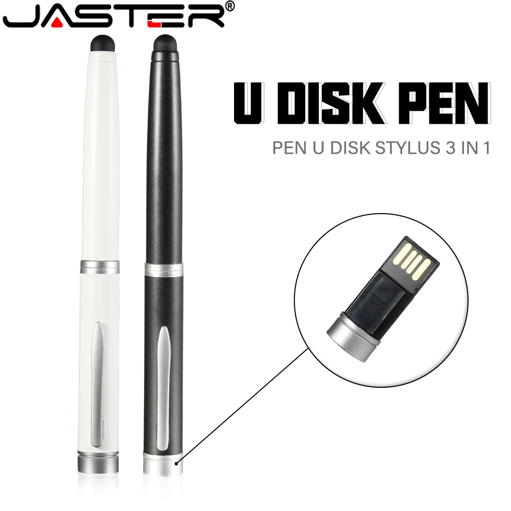 

Новый флэш-накопитель JASTER, USB 2,0, карта памяти, 128 ГБ, ручка с сенсорным экраном, белая, 64 ГБ, черная, 32 ГБ, USB-карта, деловая флэш-карта