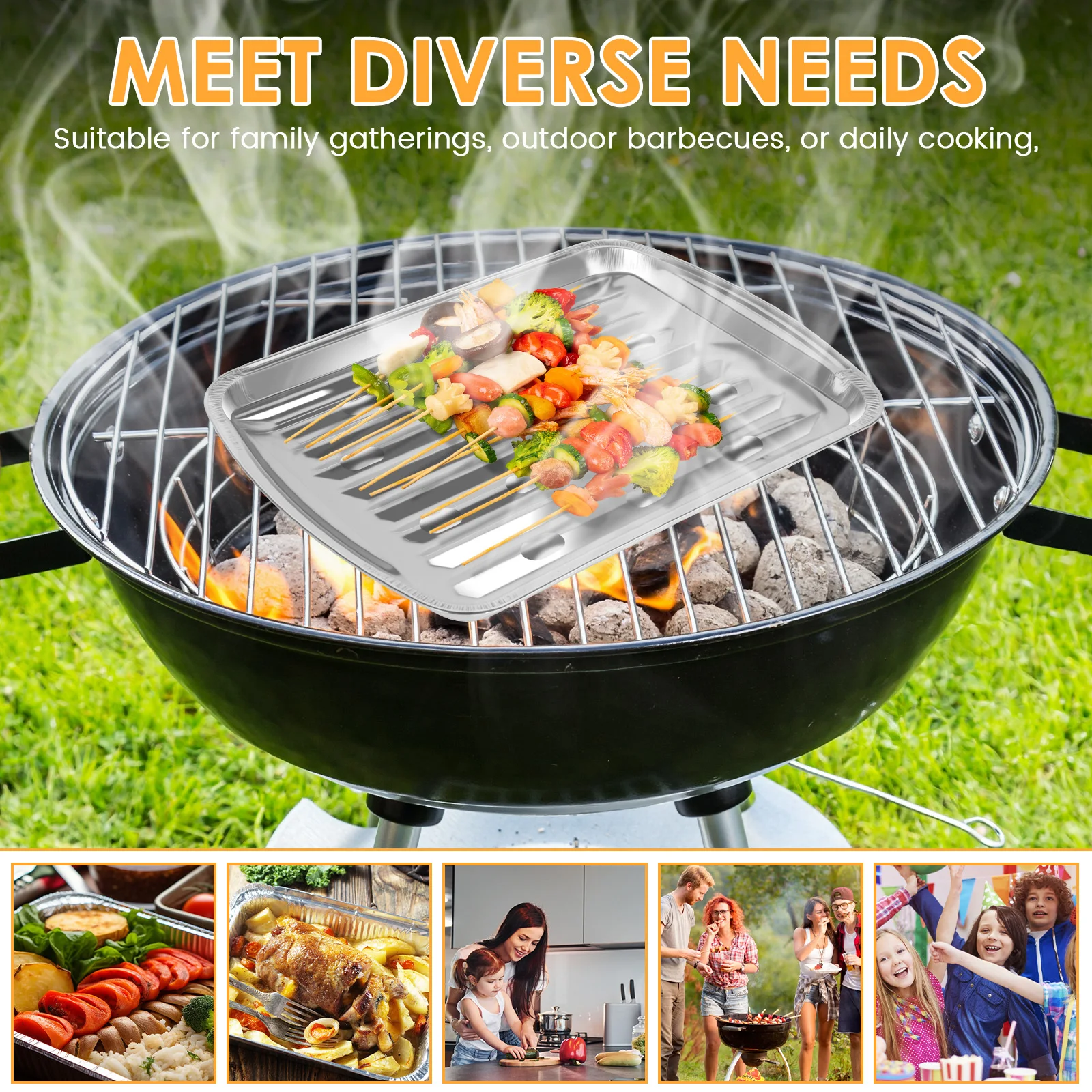 Aluminum Foil Trays Non-Stick  - огляд і ціна Camping Cooking Bbq