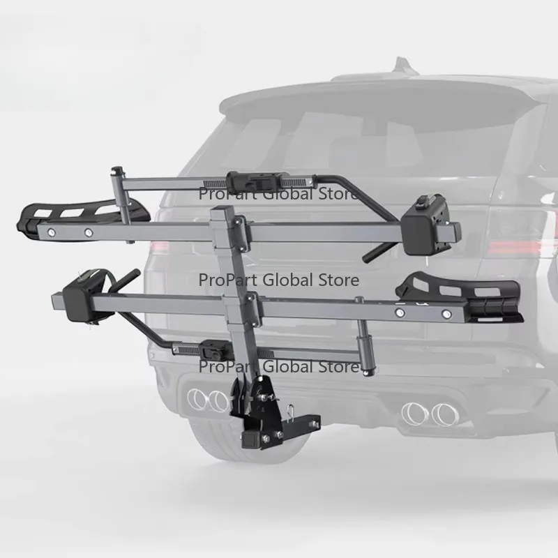 CBR-302 Heavy Steel Bike Rack Hitch Mounted 2 Bikes Foldable Bicycle Carrier Adjustable Vehicle Racks Car Truck SUV Minivan