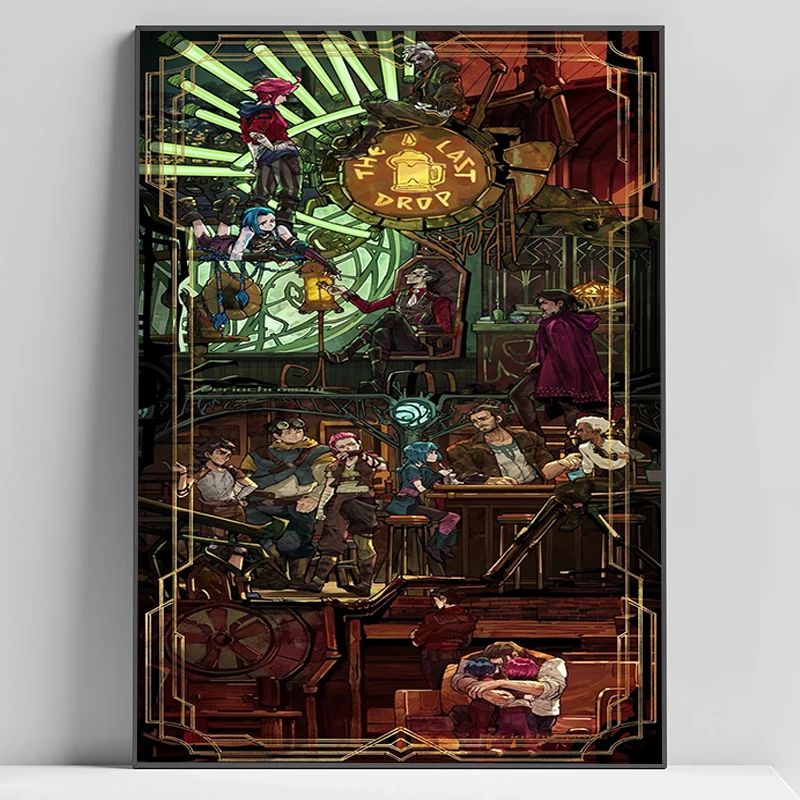 Arcane League Of Legends Good Quality Prints And Poster Decorative Picture Accessories for Home Decor Items Room Decorations