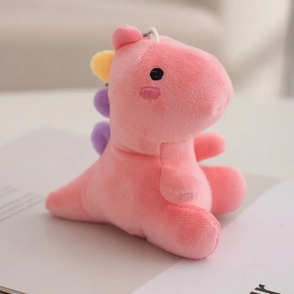 Lovely Super Soft Dinosaur Plush Doll Cartoon Stuffed Animal Keychain Plush Toy for Kids Baby Hug Doll Sleep Pillow Home Decor