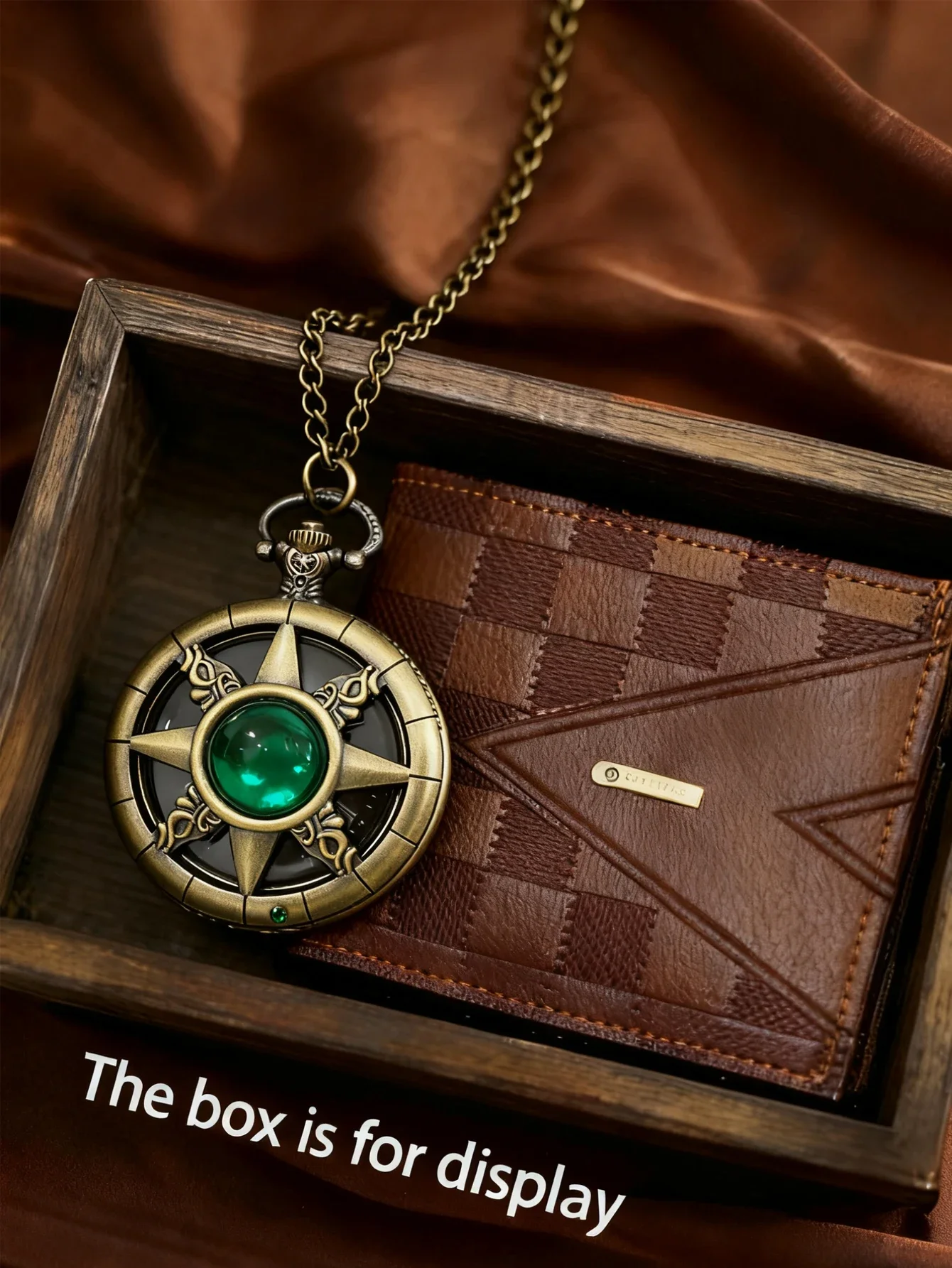 

Ретро-часы-кулон с ажурным полукруглым лунным камнем в магическом стиле Средиземья, с откидной крышкой