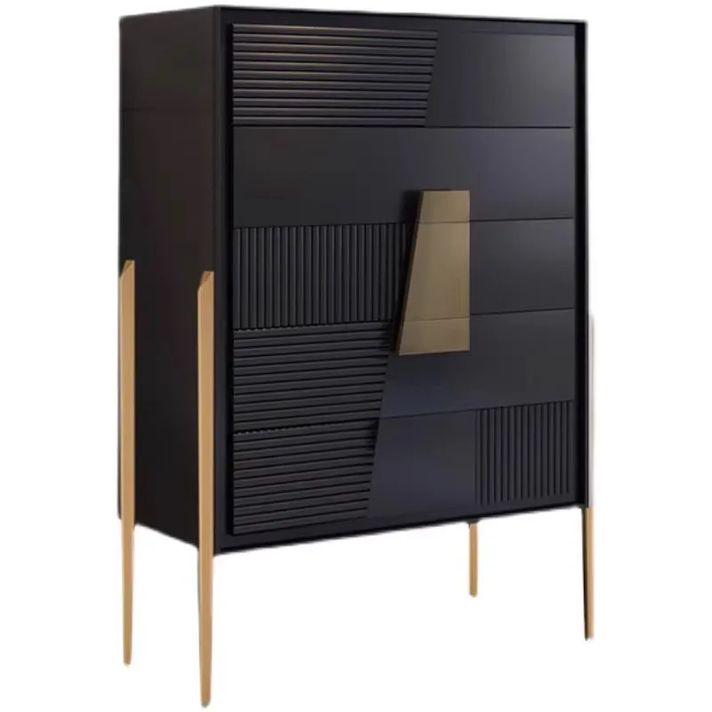 

Итальянский светлый роскошный комод, современная простая вилла, гостиная, шкафчик из цельного дерева