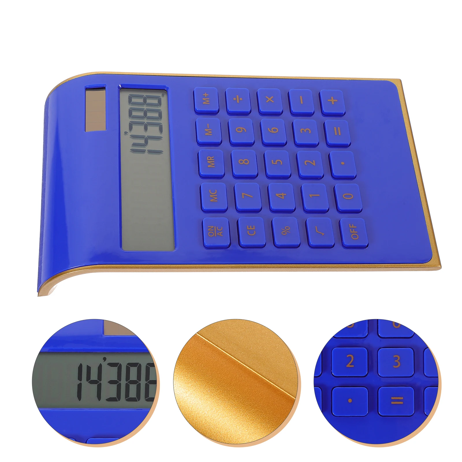

Candy Color Small Solar Power Portable Calculator Student Office Tool Decorative Electronic Gift Comfortable Touch Lightweight