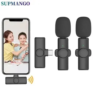 K11 Professional Wireless Lavalier Microphone, iPhone Microphone, iPad, Laptop, Android, Live Games, Video Recording, Interview, Business Mic 12 Main Sales Microphone Wireless for Mobile - №8